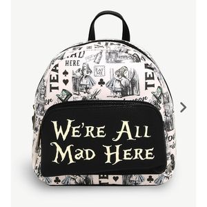 Disney Black and Cream Alice in Wonderland Backpack